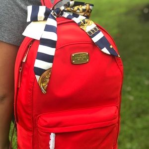 Red Micheal Kors BackPack